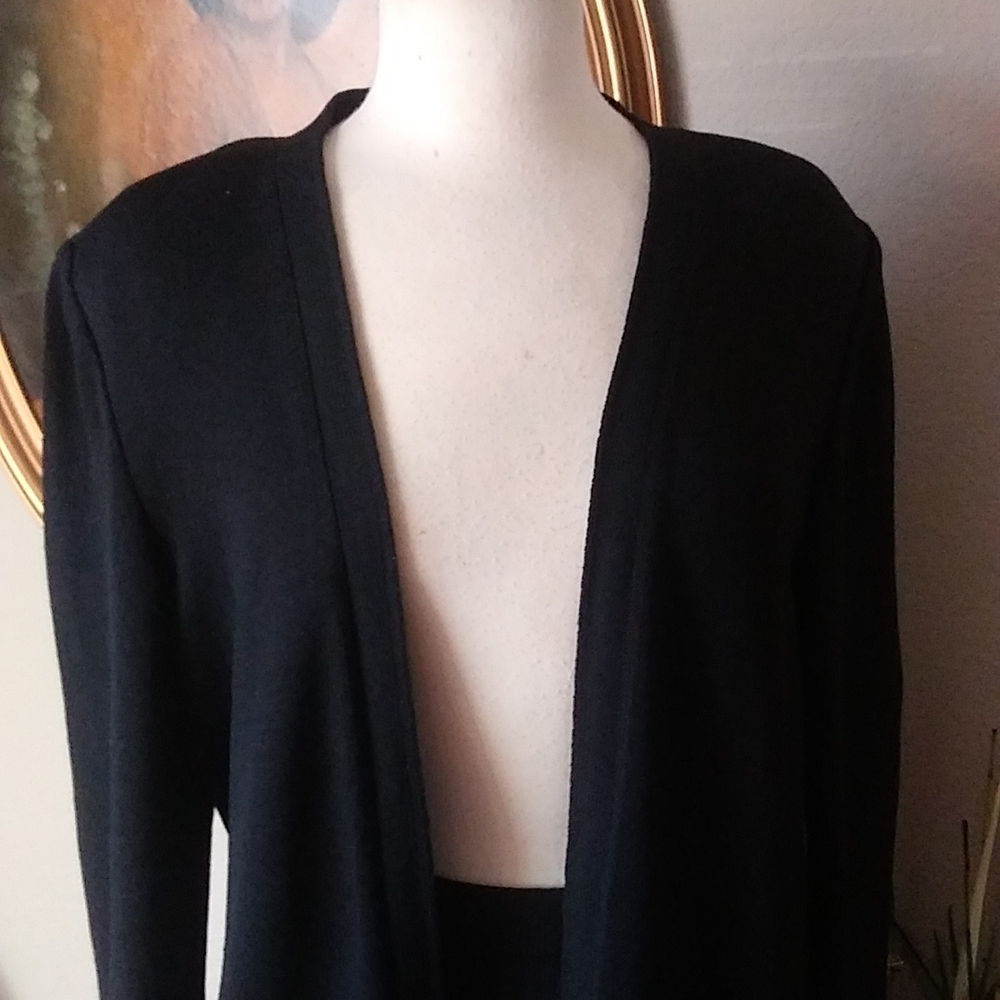 St John Basics - Black Santana Knit Pant Suit - Medium - Picture 4 of 6